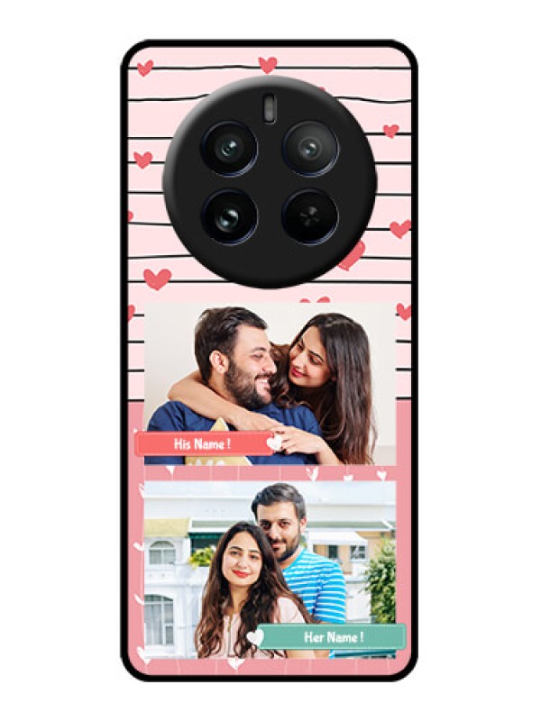 Custom Realme P1 Pro 5G Custom Glass Phone CasePhoto With Heart Design