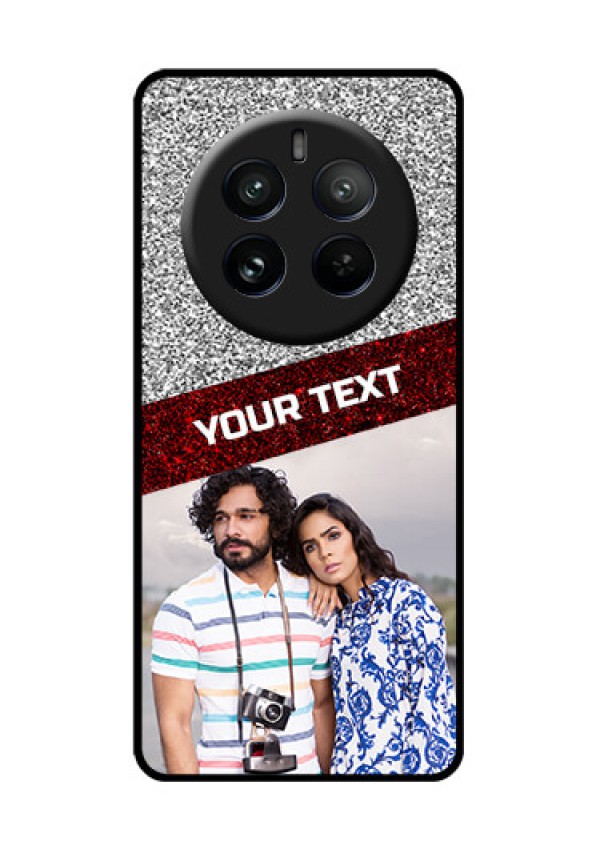 Realme P1 Pro 5G Custom Glass Phone CaseImage Holder With Glitter Strip Design