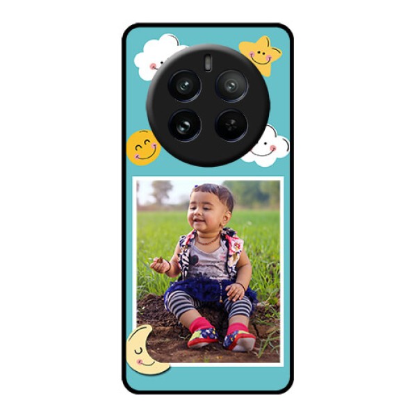 Realme P1 Pro 5G Custom Glass Phone CaseSmiley Kids Stars Design Realme P1 Pro 5G Custom Glass Phone CaseSmiley Kids Stars Design