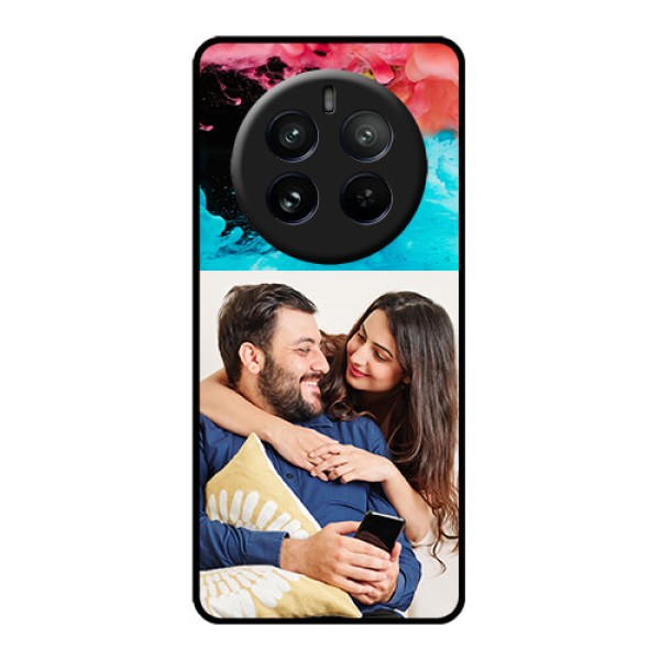 Realme P1 Pro 5G Custom Glass Phone CaseQuote With Acrylic Painting Design