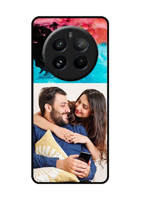 Realme P1 Pro 5G Custom Glass Phone CaseQuote With Acrylic Painting Design