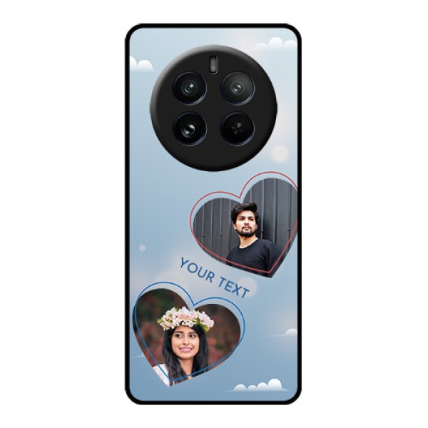 Realme P1 Pro 5G Custom Glass Phone CaseBlue Color Couple Design Realme P1 Pro 5G Custom Glass Phone CaseBlue Color Couple Design