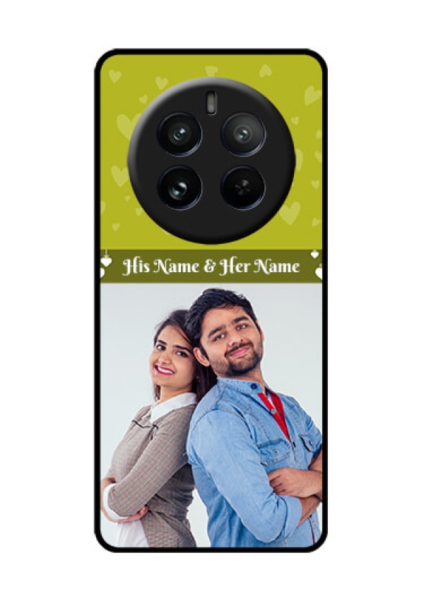 Realme P1 Pro 5G Custom Glass Phone CaseYou and Me Heart Design