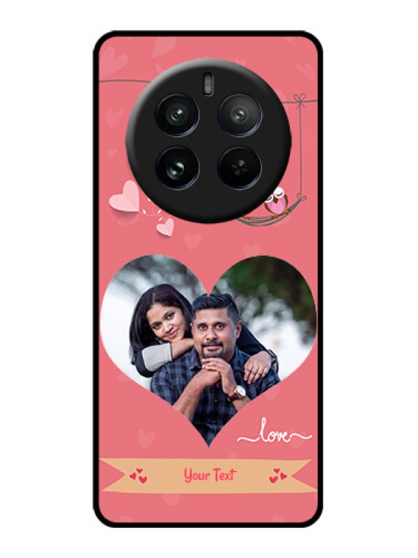 Custom Realme P1 Pro 5G Custom Glass Phone CasePeach Color Love Design