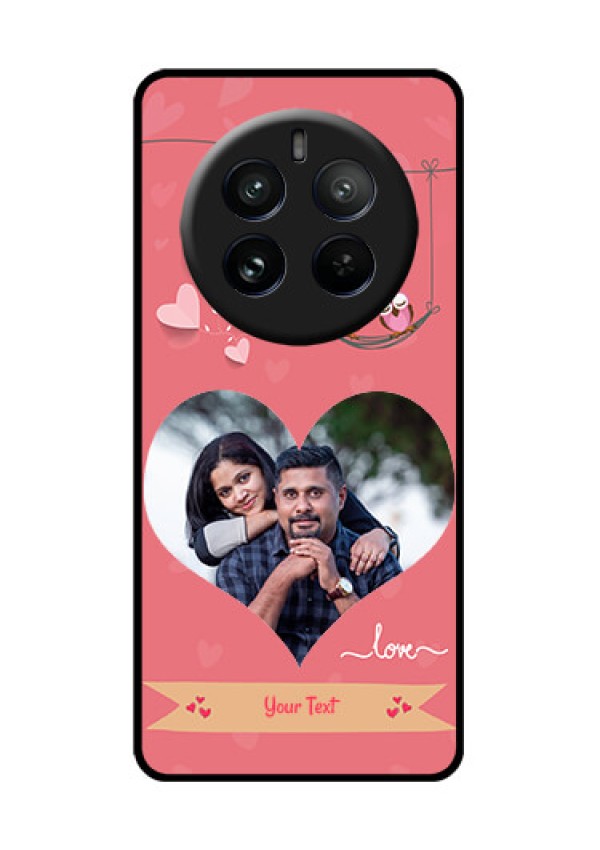Realme P1 Pro 5G Custom Glass Phone CasePeach Color Love Design
