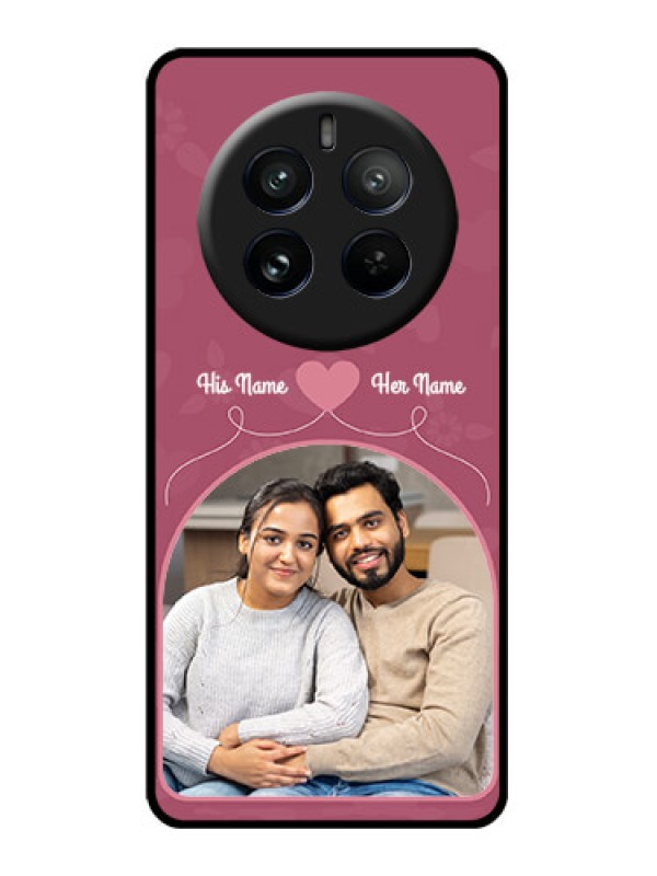 Custom Realme P1 Pro 5G Custom Glass Phone CaseLove Floral Design