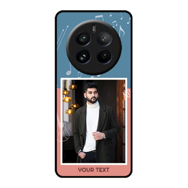 Realme P1 Pro 5G Custom Glass Phone CaseWith Color Musical Note Design Realme P1 Pro 5G Custom Glass Phone CaseWith Color Musical Note Design