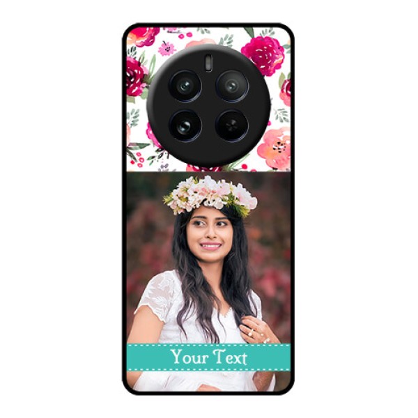 Realme P1 Pro 5G Custom Glass Phone CaseWater Colors Floral Design Realme P1 Pro 5G Custom Glass Phone CaseWater Colors Floral Design