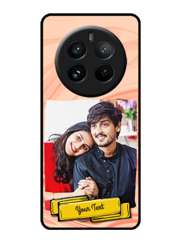 Custom Realme P1 Pro 5G Custom Glass Phone CaseMarble Texture Design