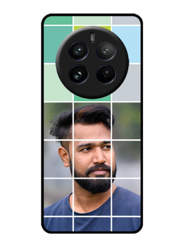 Custom Realme P1 Pro 5G Custom Glass Phone CaseWith White Box Pattern