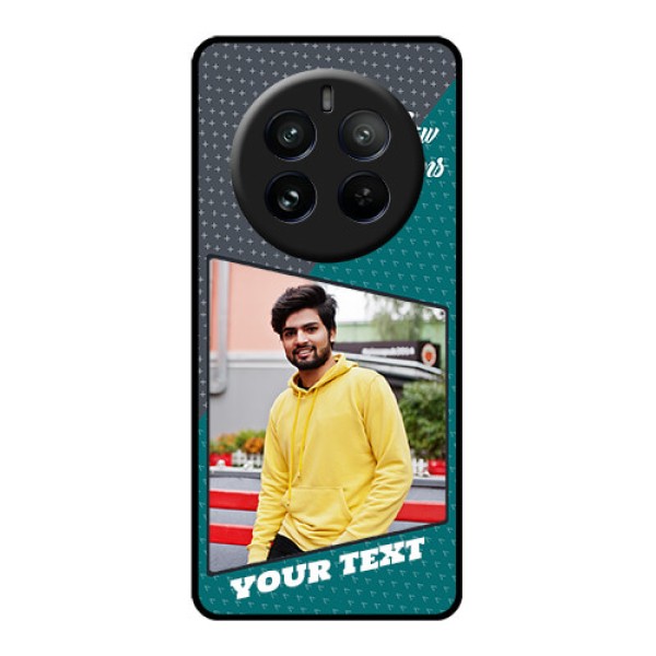 Realme P1 Pro 5G Custom Glass Phone CaseBackground Pattern Design With Quote Realme P1 Pro 5G Custom Glass Phone CaseBackground Pattern Design With Quote