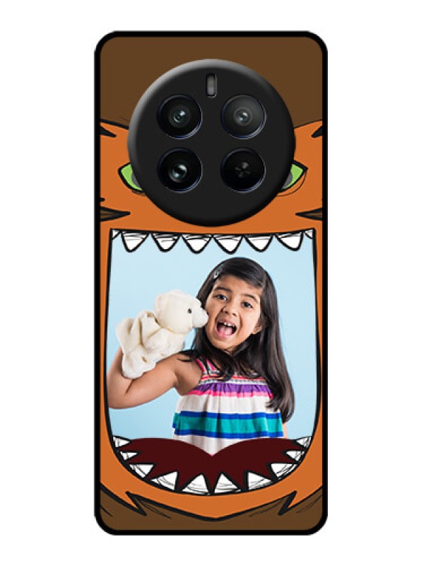 Custom Realme P1 Pro 5G Custom Glass Phone CaseOwl Monster Back Case Design