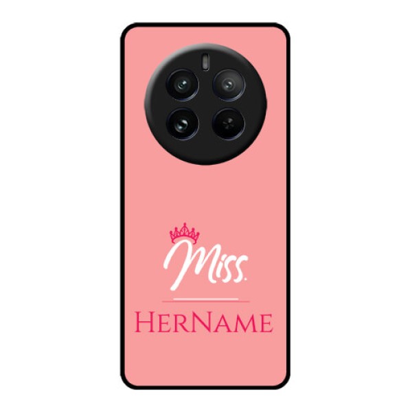 Realme P1 Pro 5G Custom Glass Phone CaseMrs With Name Design