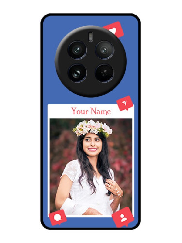 Custom Realme P1 Pro 5G Custom Glass Phone CaseLike Share And Comment Design