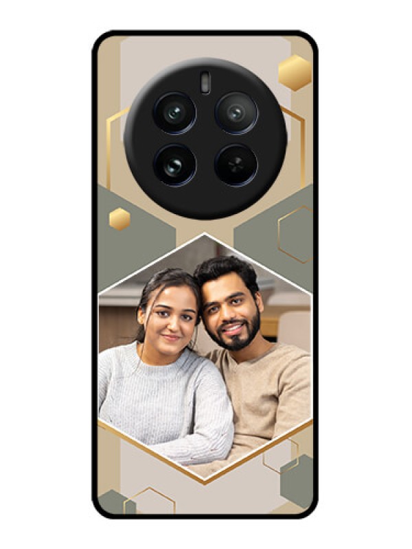 Custom Realme P1 Pro 5G Custom Glass Phone CaseStylish Hexagon Pattern Design