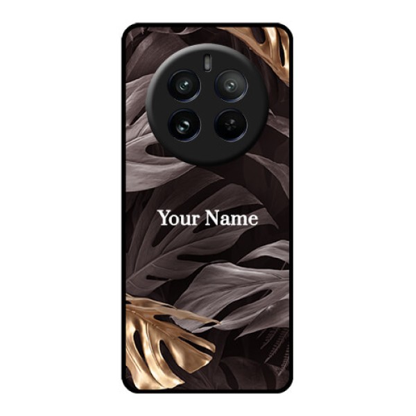 Realme P1 Pro 5G Custom Glass Phone CaseWild Leaves Digital Paint Design Realme P1 Pro 5G Custom Glass Phone CaseWild Leaves Digital Paint Design