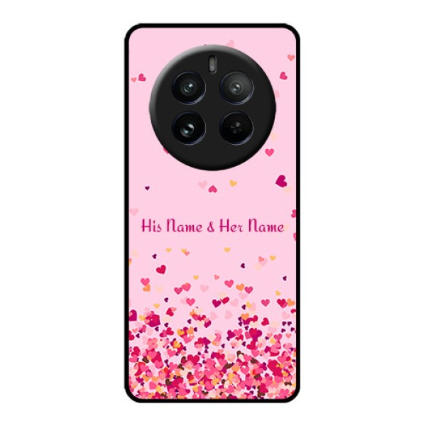 Realme P1 Pro 5G Custom Glass Phone CaseFloating Hearts Design Realme P1 Pro 5G Custom Glass Phone CaseFloating Hearts Design