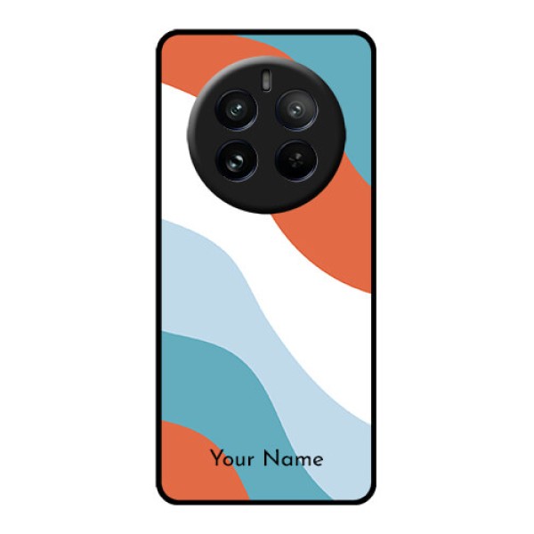 Realme P1 Pro 5G Custom Glass Phone CaseColoured Waves Design