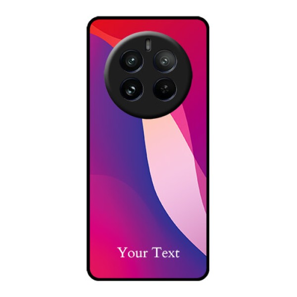 Realme P1 Pro 5G Custom Glass Phone CaseDigital Abstract Overlap Design