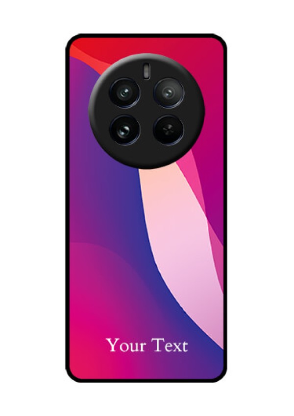 Realme P1 Pro 5G Custom Glass Phone CaseDigital Abstract Overlap Design