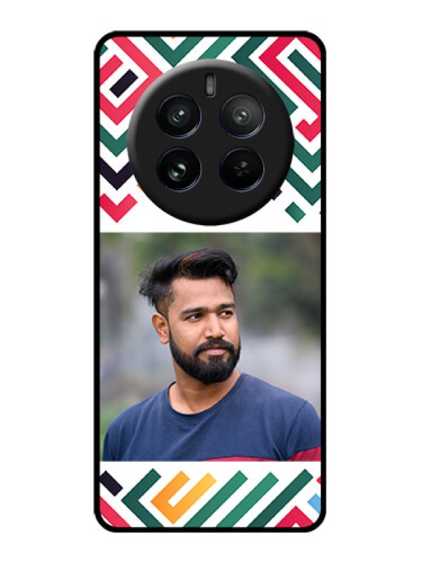 Custom Realme P1 Pro 5G Custom Glass Phone CaseColorful Maze Pattern Design