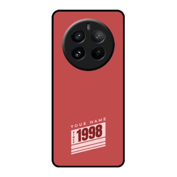 Realme P1 Pro 5G Custom Glass Phone CaseRed Custom Year Of Birth Design