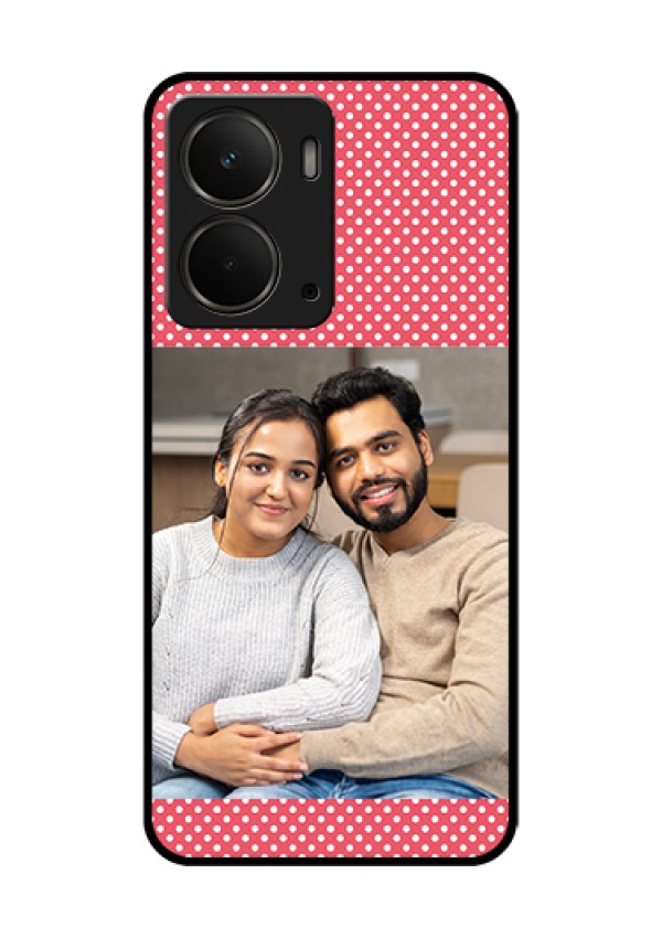 Realme P3 5G Custom Glass Phone Case - White Dotted Design