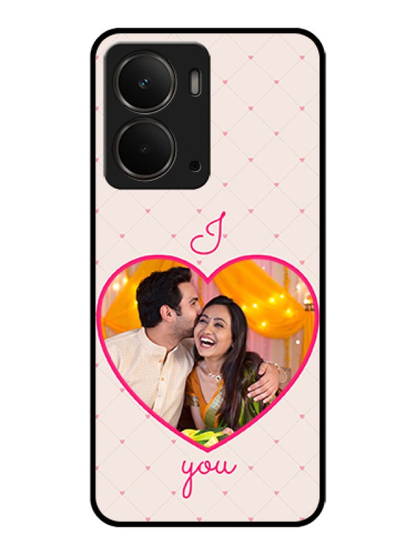 Custom Realme P3 5G Custom Glass Phone Case - Heart Shape Design