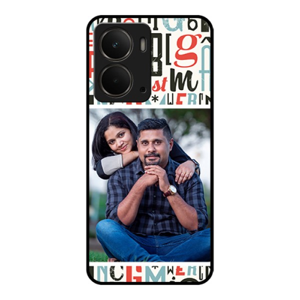 Realme P3 5G Custom Glass Phone Case - Alphabet Design