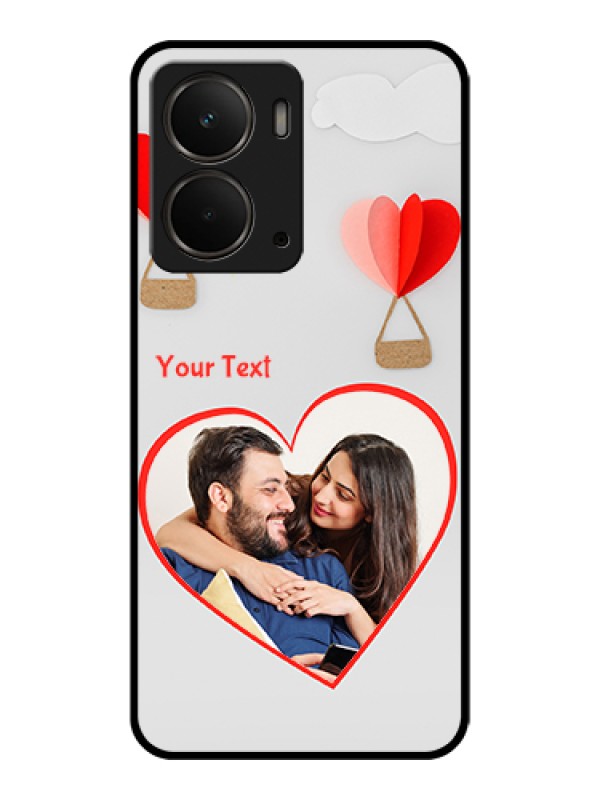 Custom Realme P3 5G Custom Glass Phone Case - Parachute Love Design