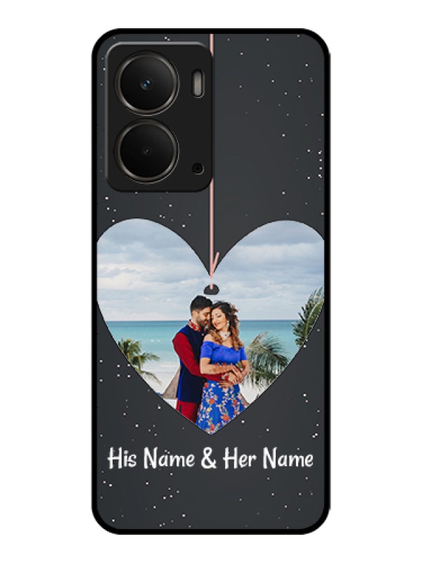 Custom Realme P3 5G Custom Glass Phone Case - Hanging Heart Design