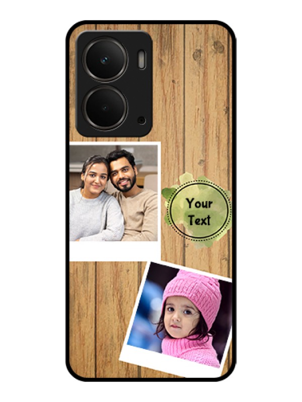 Custom Realme P3 5G Custom Glass Phone Case - Wooden Texture Design