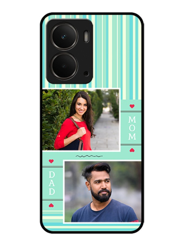 Custom Realme P3 5G Custom Glass Phone Case - Mom & Dad Pic Design