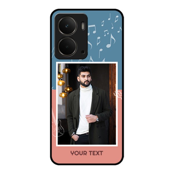 Realme P3 5G Custom Glass Phone Case - With Color Musical Note Design Realme P3 5G Custom Glass Phone Case - With Color Musical Note Design