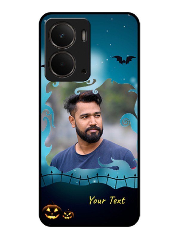 Custom Realme P3 5G Custom Glass Phone Case - Halloween Frame Design