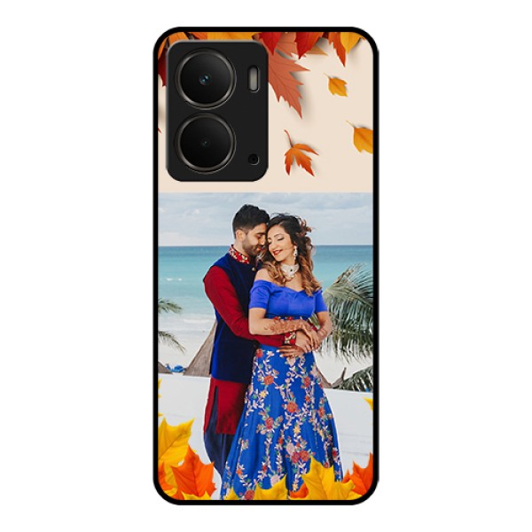 Realme P3 5G Custom Glass Phone Case - Autumn Maple Leaves Design