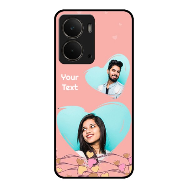 Realme P3 5G Custom Glass Phone Case - Love Doodle Design