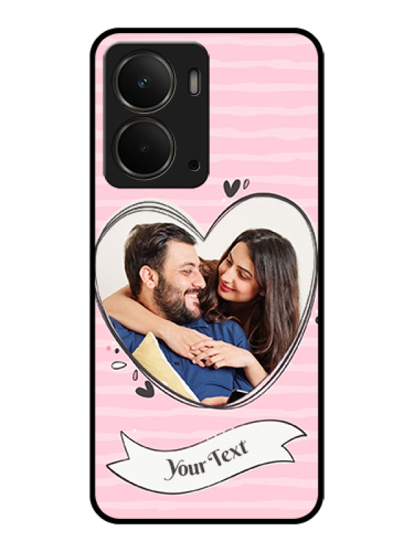 Custom Realme P3 5G Custom Glass Phone Case - Vintage Heart Design