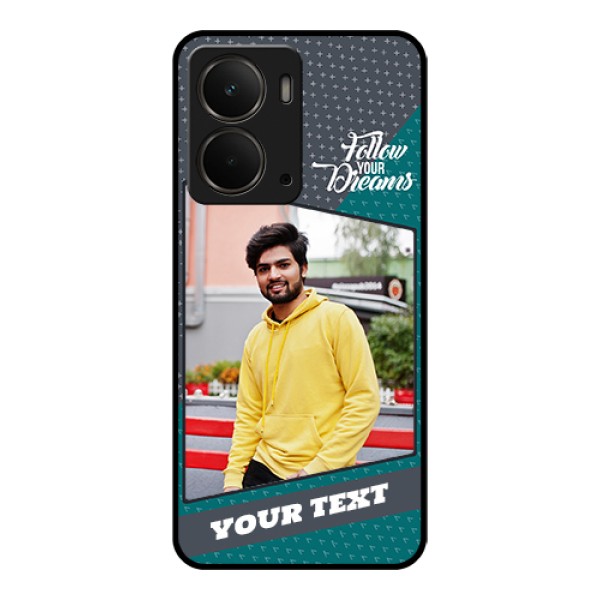 Realme P3 5G Custom Glass Phone Case - Background Pattern Design With Quote Realme P3 5G Custom Glass Phone Case - Background Pattern Design With Quote