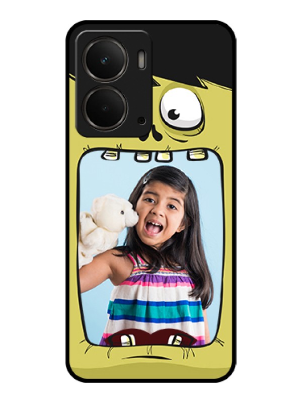 Custom Realme P3 5G Custom Glass Phone Case - Cartoon Monster Back Case Design