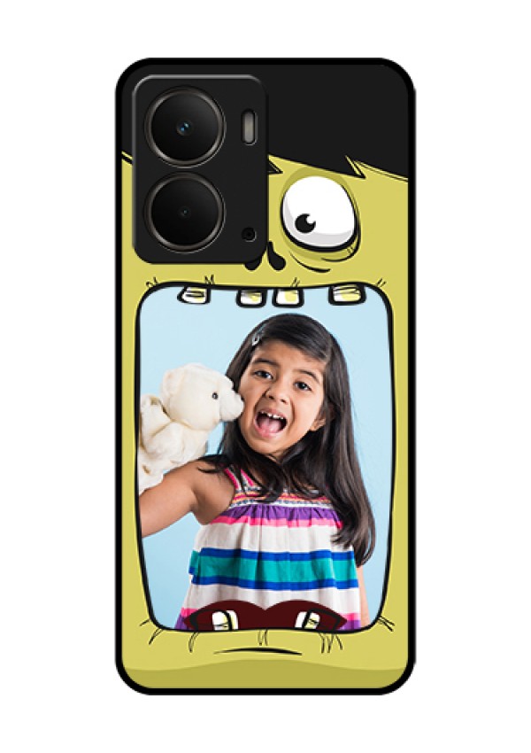 Realme P3 5G Custom Glass Phone Case - Cartoon Monster Back Case Design