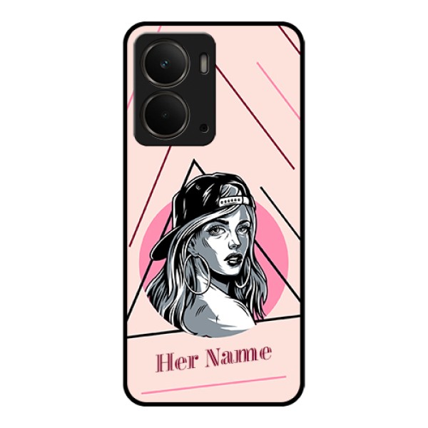Realme P3 5G Custom Glass Phone Case - Rockstar Girl Design