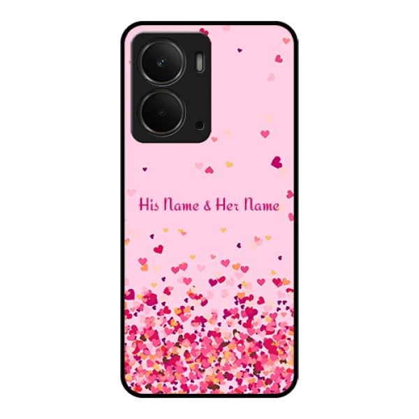 Realme P3 5G Custom Glass Phone Case - Floating Hearts Design Realme P3 5G Custom Glass Phone Case - Floating Hearts Design