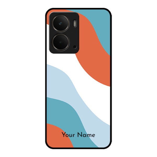 Realme P3 5G Custom Glass Phone Case - Coloured Waves Design