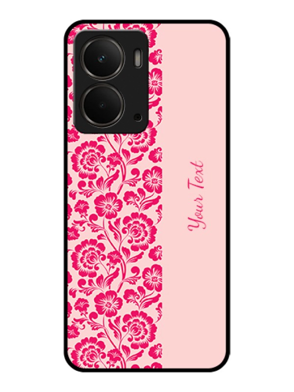 Custom Realme P3 5G Custom Glass Phone Case - Attractive Floral Pattern Design