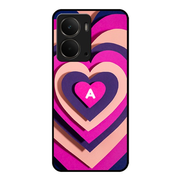 Realme P3 5G Custom Glass Phone Case - Cute Heart Pattern Design Realme P3 5G Custom Glass Phone Case - Cute Heart Pattern Design