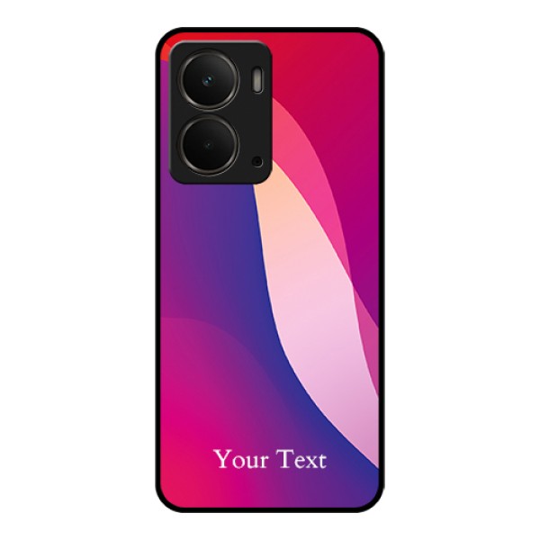 Realme P3 5G Custom Glass Phone Case - Digital Abstract Overlap Design