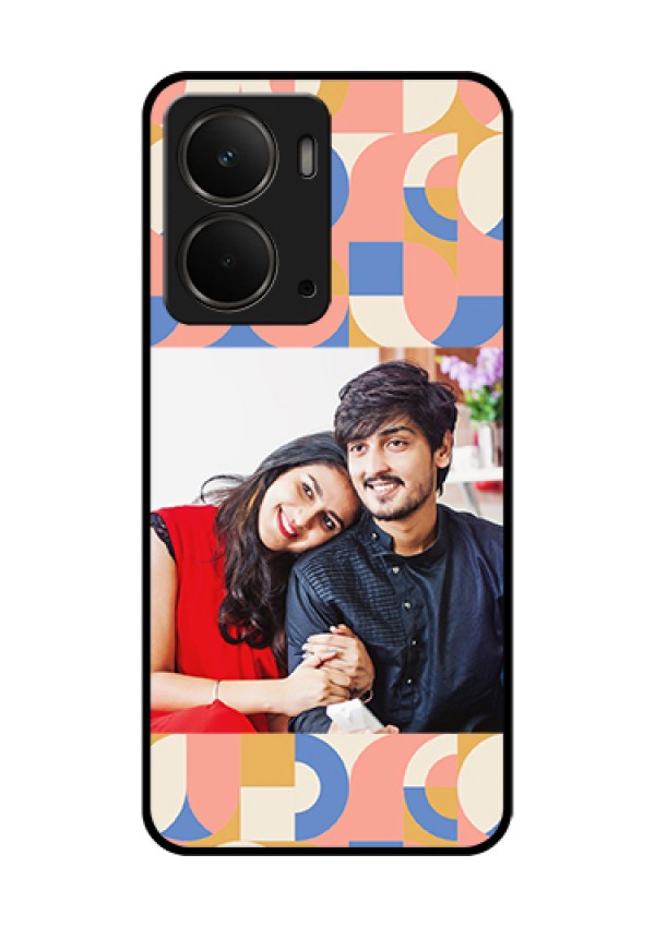 Realme P3 5G Custom Glass Phone Case - Semi - Circle Maze Pattern Design