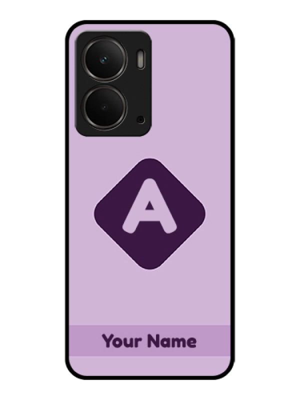 Custom Realme P3 5G Custom Glass Phone Case - Custom Letter In Curved Badge Design