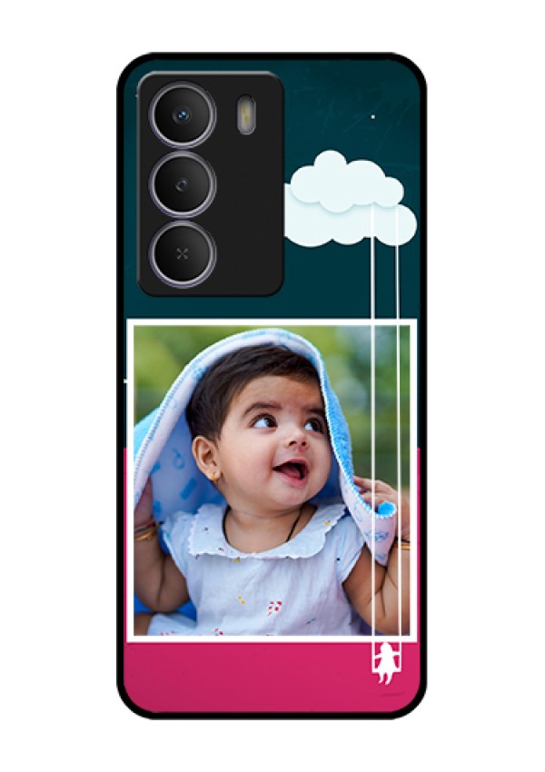 Realme P3 Lite 5G Custom Glass Phone Case - Cute Girl With Cloud Design